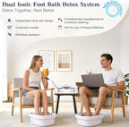 veicomtech Dual Ionic Foot Bath Detox Machine, ion Detox Foot Bath Spa Cleanse - Image 2