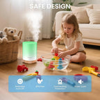 URPOWER 300ml Essential Oil Diffuser Ultrasonic Air Humidifier AUTO Shut Off - Image 6