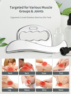 3-in-1 Stainless Steel Gua Sha Massage Tool Set, Muscle Scraper & IASTM Tools - Image 6