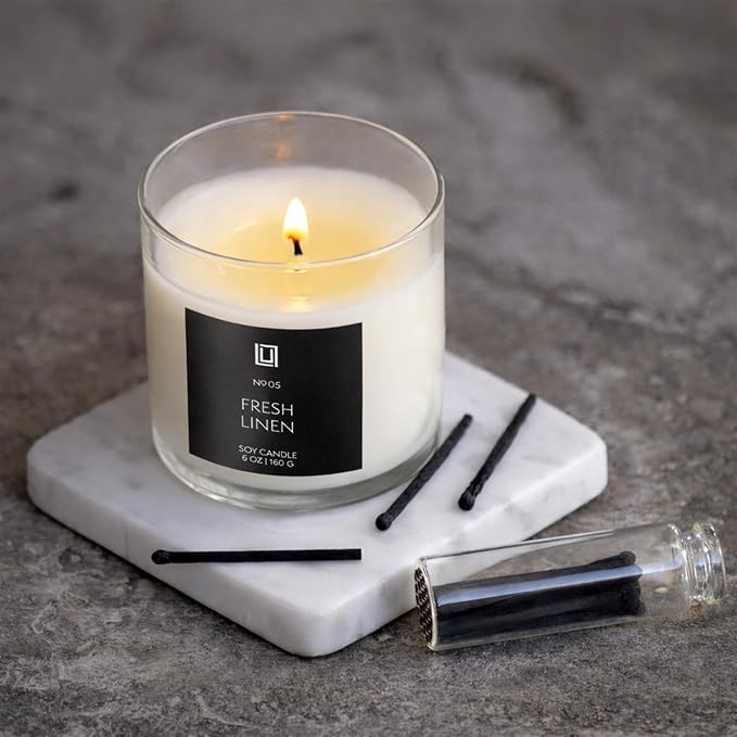 Lulu Candles | Clean Cotton | Luxury Scented Soy Jar Candle | Hand Poured in - Image 5