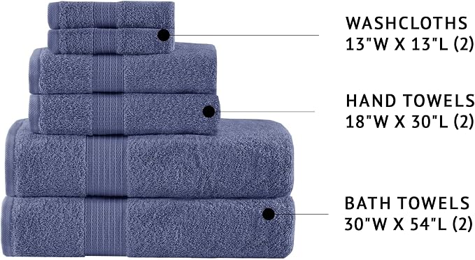 Madison Park Organic 100% Cotton Bathroom Towel Set, Hotel & Spa Quality Highly - Image 2