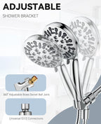 JDO Shower Head with Handheld, High Pressure Handheld Shower Head 9 Settings - Image 4