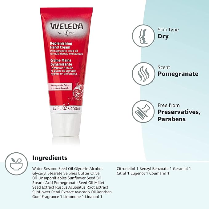 Weleda Regenerating Pomegranate Hand Cream, 1.7 Ounce - Image 4