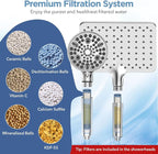 MakeFit Dual Filtered Rain Shower Head Combo, High Pressure Handheld Shower Head - Image 5