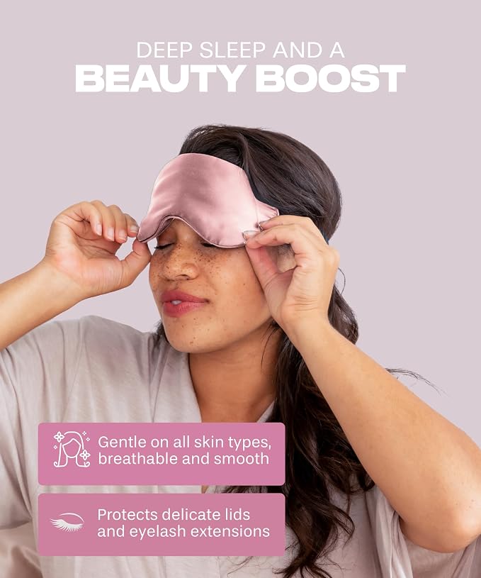 SUNDAYSILKS™ Exclusive Mulberry Silk Sleep Mask | Soft Eye Covers, and - Image 5