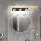 Aipsun Crystal Vanity Light Black Bathroom Vanity Lighting Fixtures 3 Lights - Image 5