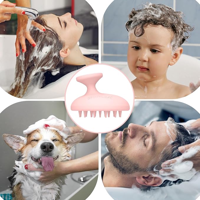 SHINLEA Silicone Scalp Massager Shampoo Brush, Head Scrubber - Image 7