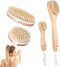 4 Pcs Dry Brushing Body Brush for Lymphatic Drainage, Pore Cleaning Brush Set by Unknown