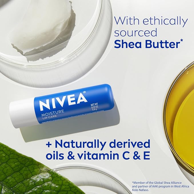 NIVEA Moisture Lip Care, Hydrating Lip Balm - Image 5
