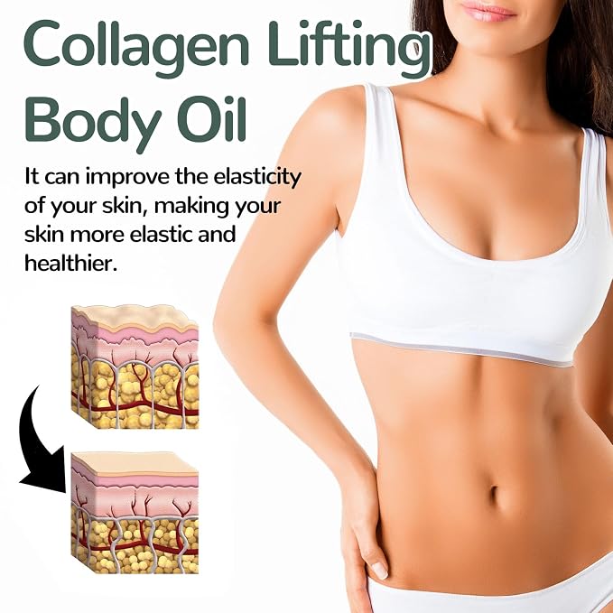 Hydrating Collagen Oil For Body & After Shower, Moisturizing Anti Aging Silk - Image 6