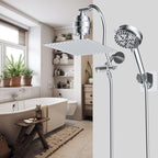 Hibbent All Metal 12'' Dual Filtered Rainfall Shower Head Combo, High Pressure - Image 9