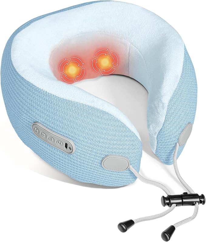 Electric Neck Massager, Portable Travel Pillow by Yincook