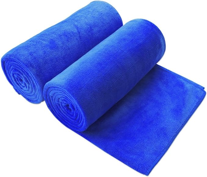 JML Large Bath Towels Set of 2, 30x60 Inches, Microfiber Body Towel by JML