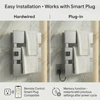 Electric Towel Warmer, Heated Towel Rack - Image 4
