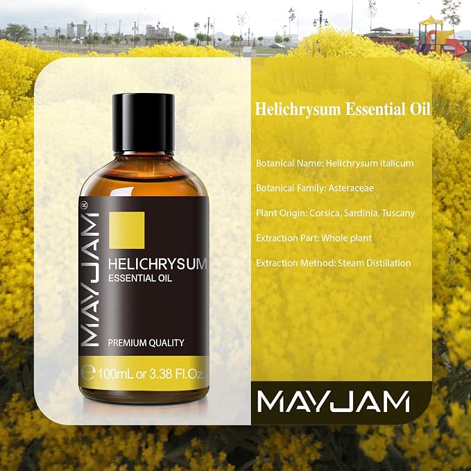 Helichrysum Essential Oil, MAYJAM Pure Essential Oils - Image 3