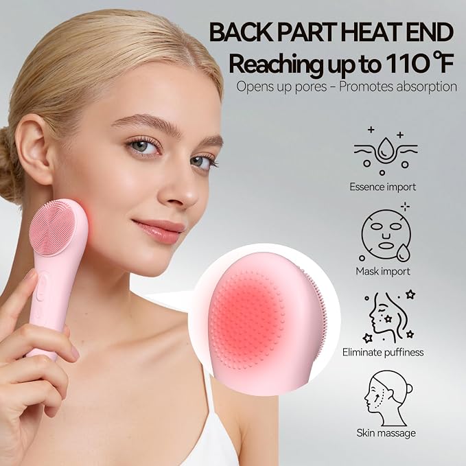 Rechargeable Silicone Facial Cleansing Brush - Image 4