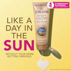 Jergens Natural Glow +Firming Self Tanner Body Lotion, Medium to Deep Skin Tone - Image 3