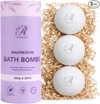 Magnesium Lavender Bath Bombs Gift Set – XL Epsom Salt Bath Bombs by Romancy