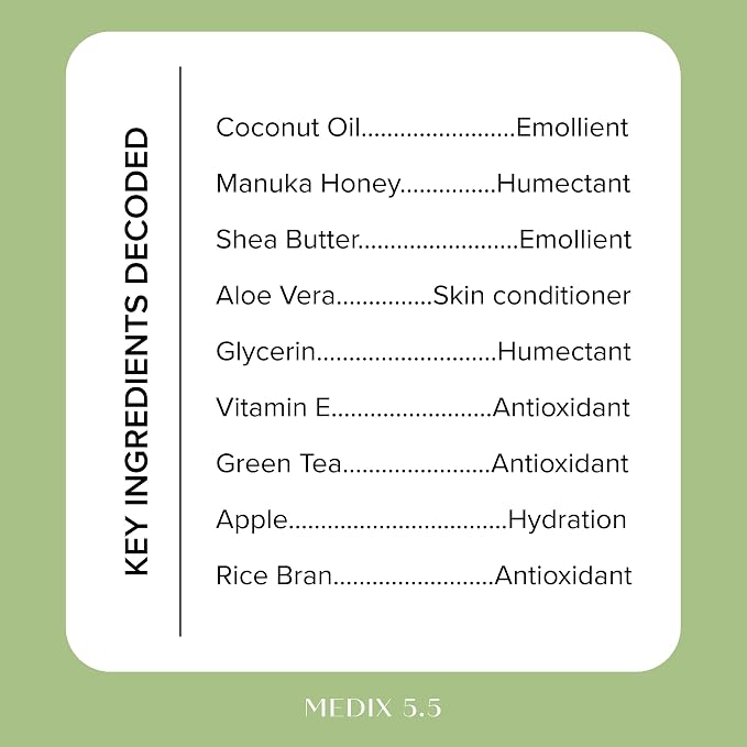 MEDIX Exfoliating Glycolic Acid Body Wash & Face Wash + Coconut Body Lotion - Image 8
