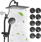 Hibbent cUPC Certified All Metal 12" Rainfall Showerhead Combo, High Pressure by Hibbent