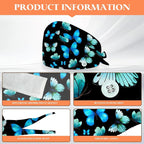 Adjustable Scrub Cap with Buttons & Sweatband, Working Hat with Elastic Tie Back - Image 2
