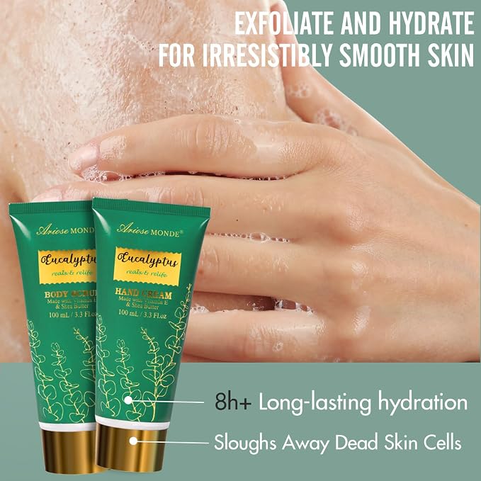 Gift Baskets for her, Spa Gifts for Women-13pcs Eucalyptus At Home Spa Kit - Image 6
