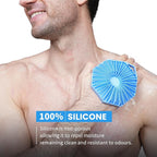 iTokGoK® Silver-Infused 2-in-1 Silicone Body Scrubber, Double-Sided Design Body - Image 2