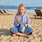 Hiturbo Kids Bath Towel Hoodie: Zipper Surf Poncho Long Sleeve Quick Dry - Image 7