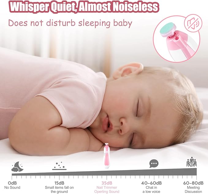 Qunlions life Baby Nail Trimmer Electric-12 in 1 Baby Nail Clippers Safe Baby - Image 3