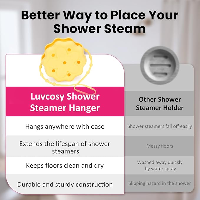 2 Packs Silicone Shower Steamer Tray/Holder, Durable Steamer Hanger, - Image 7