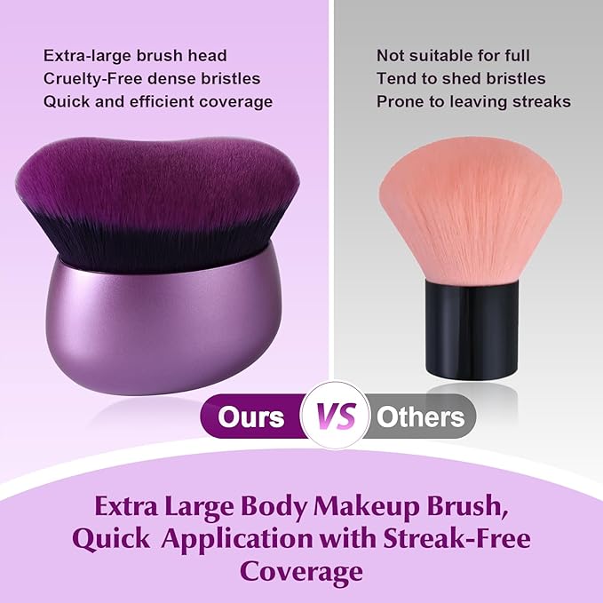 Extra Large Body Makeup Brush, 75mm Wide-headed Body Coverage Applicator - Image 4