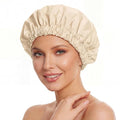Reusable Shower Cap for Women, Large Waterproof Shower Bonnet by Edoneery