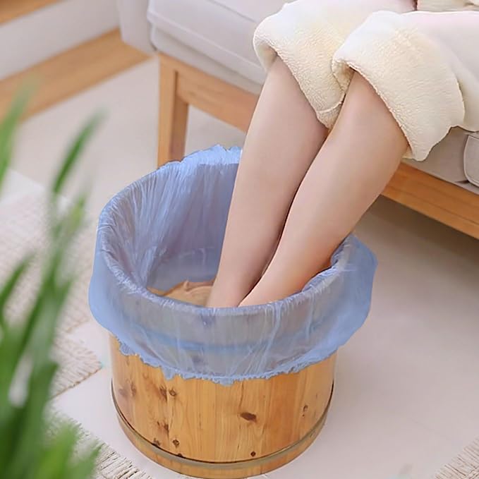 Transparent Blue Pedicure Liners Disposable, Pedicure Bowl Liners - Image 7