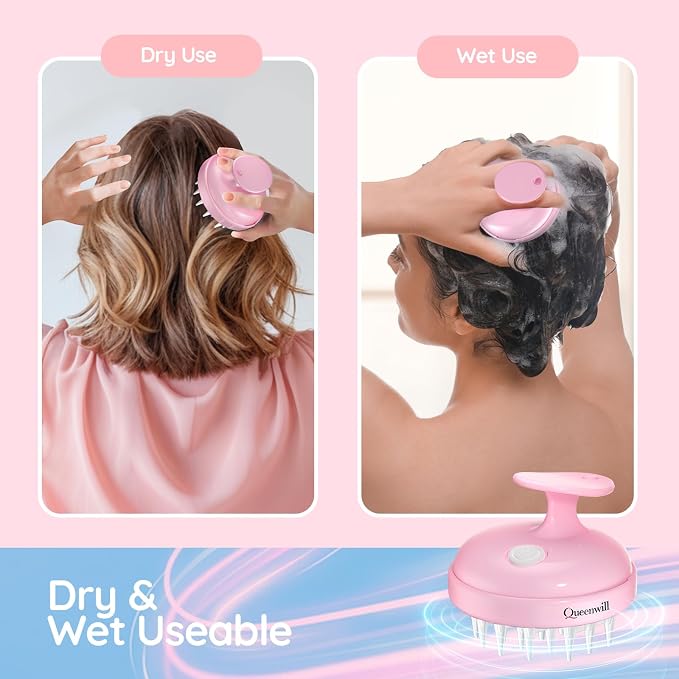 Electric Cordless Hair Scalp Massager, Portable Head Scratching Scrubber - Image 3