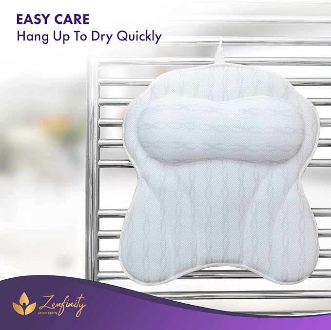 Bath Pillow - Bath Pillows for Tub Neck & Back Support, Luxury Bathtub Pillows - Image 7
