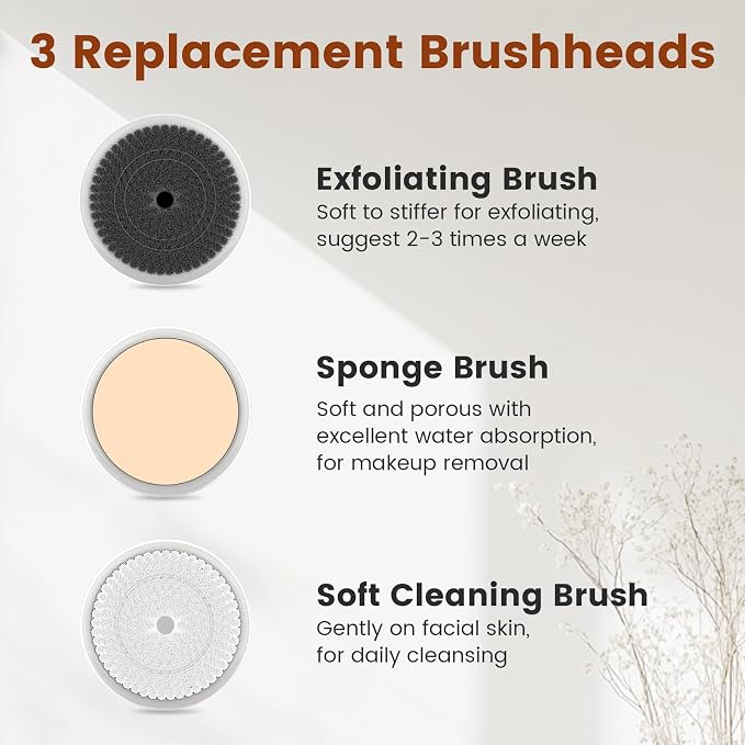 Facial Cleansing Brush, Electric Face Scrubber - Image 4