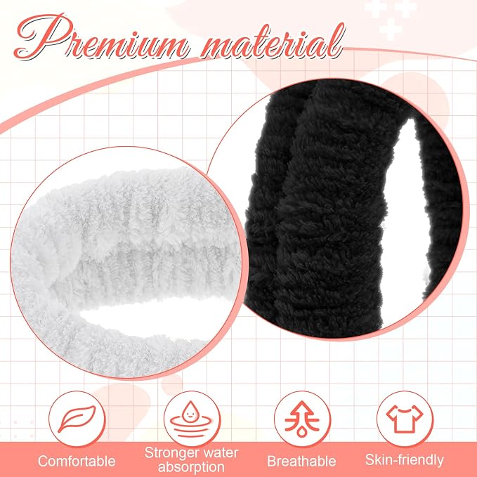 2Pcs Spa Headband, Make Up Headband Hair Head Band - Image 3