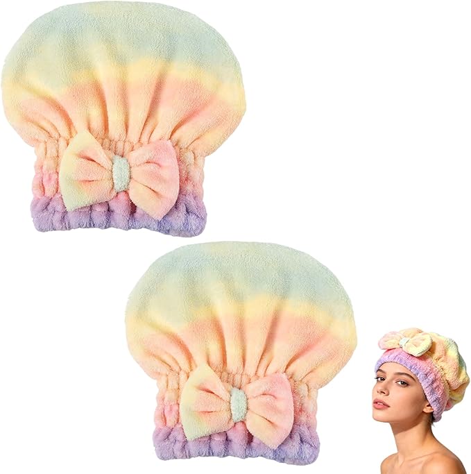 2PCS Super Absorbent Hair Towel Wrap by Unknown