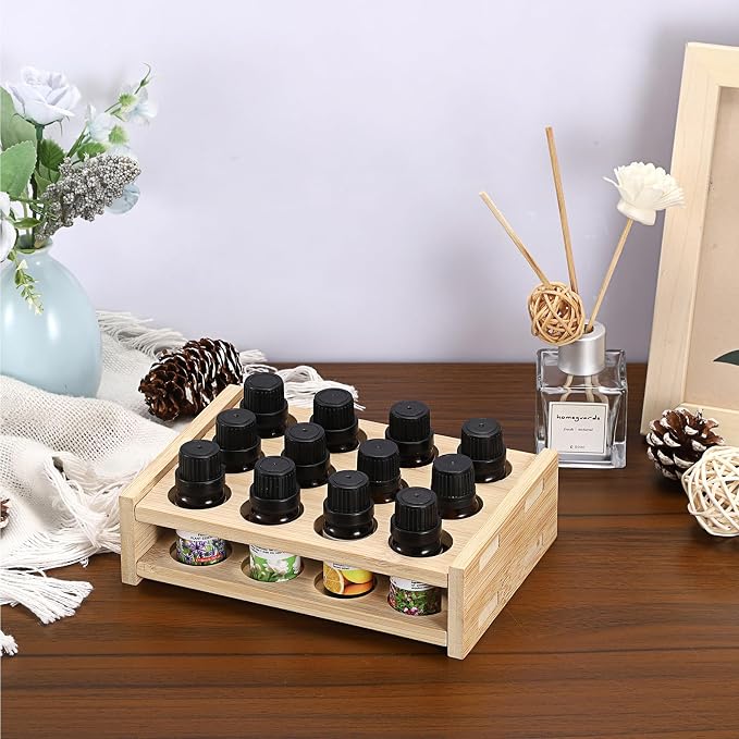 12 Slots Essential Oils Holder Essential Oil Bottle Storage Rack - Image 3