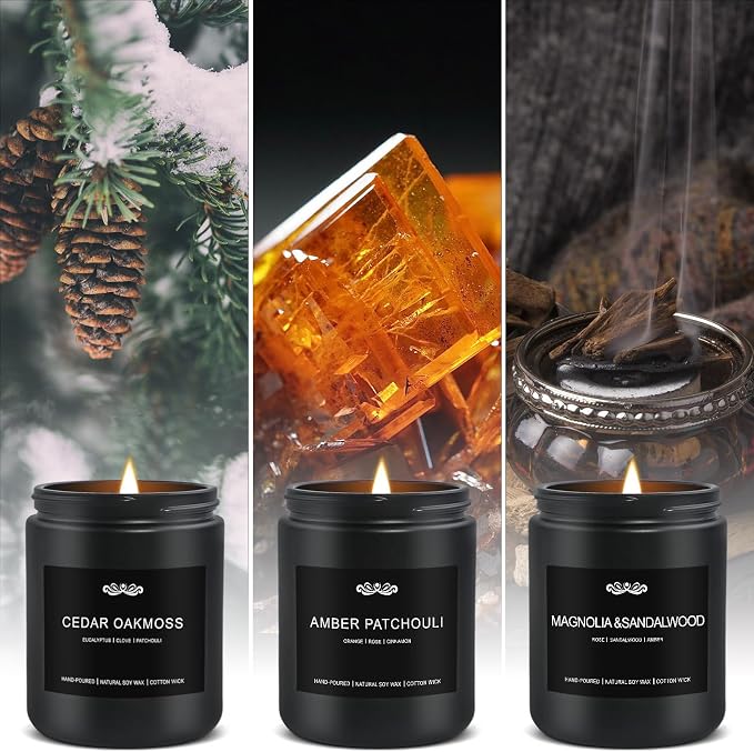 6 Pack Candles for Home Scented Aromatherapy Candles Gifts Set for Men - Image 4