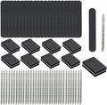 100 Set Press On Nail Tool Kit, Including 100pcs Mini Nail Buffer, Disposable by Unknown