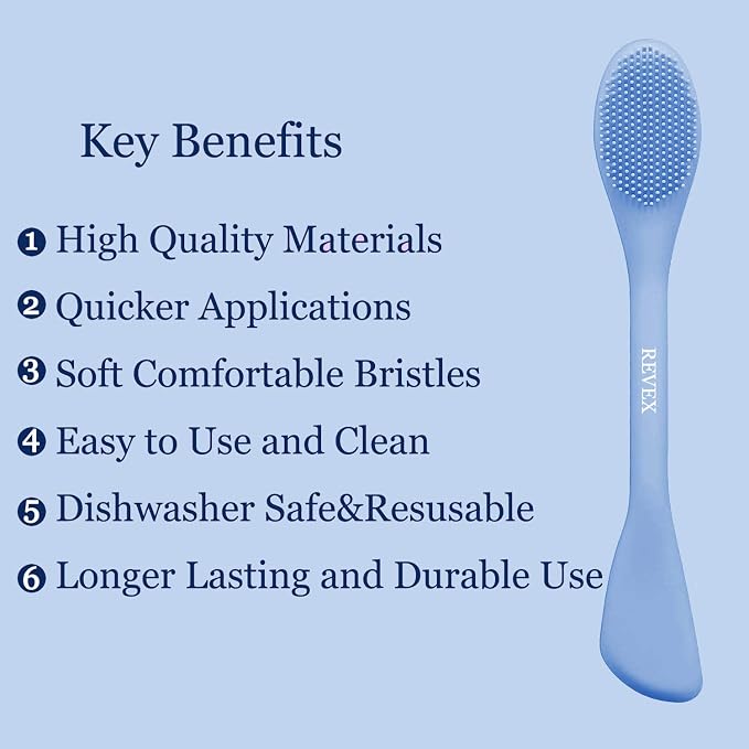 REVEX Pore Cleaning Brush, Face Scrubber, Exfoliating Pore Scrubber, Silicone - Image 2