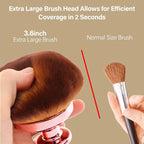 Extra Large Body Makeup Brush For Self Tanner, Leg Makeup &Bronzer Blend - Image 3