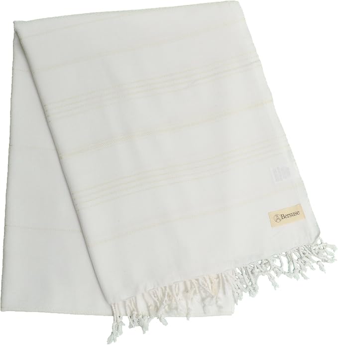 Bersuse Towels Anatolia XL Beach Blanket Throw Blanket Turkish Towel 100% - Image 6