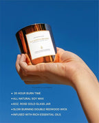 Benevolence LA Eucalyptus Orange Wood Wick Candles | Soy Christmas Scented - Image 4
