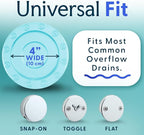 SlipX Solutions Bottomless Bath, Essential Overflow Drain Cover - Image 4