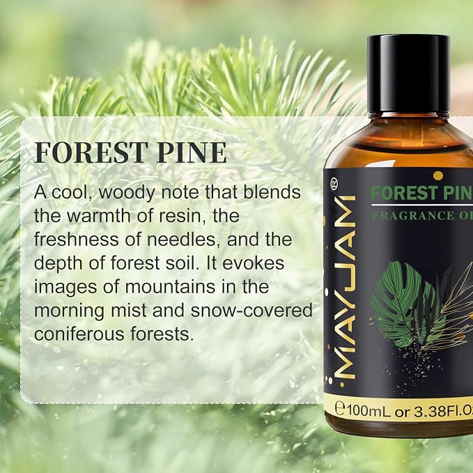 Forest Pine Fragrance Oil Essential Oil, MAYJAM 3.38FL.OZ Forest Pine Oil - Image 3