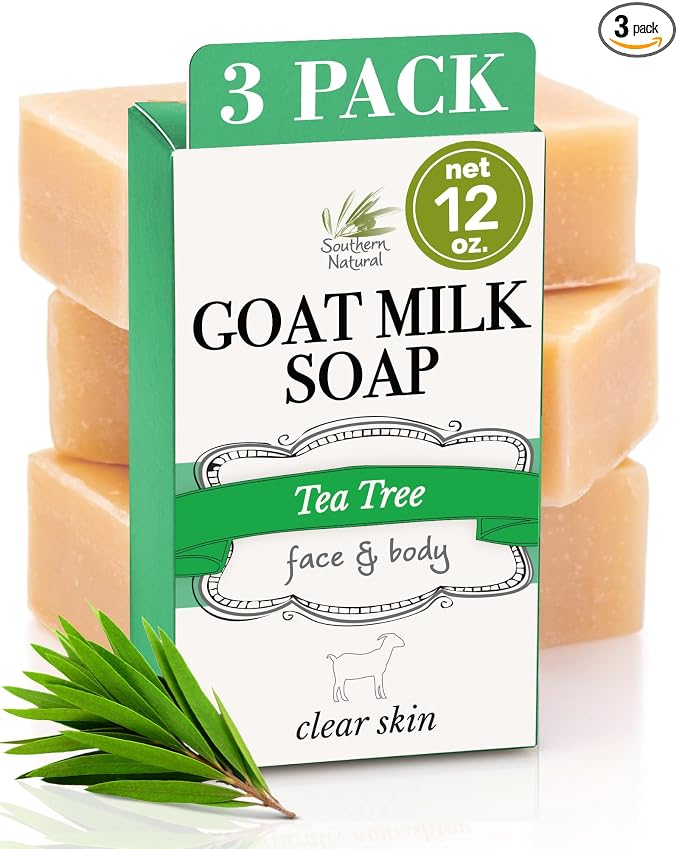 Southern Natural Goat Milk Soap Bar Face & Body Soap by SouthernNatural