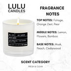 Lulu Candles | White Bamboo | Luxury Scented Soy Jar Candle | Hand Poured in - Image 2