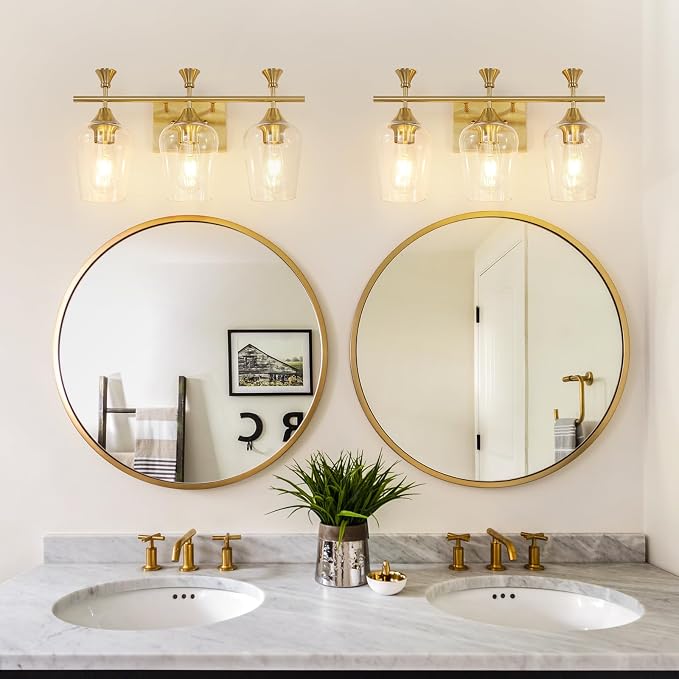 Bathroom Light Fixtures, Brushed Gold Vanity Lights - Image 7